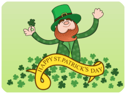 St Patricks Day Leprechaun Shamrocks