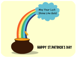 St Patricks Day Rainbow Pot Of Gold