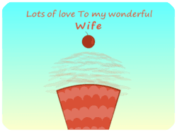 Lots Of Love Wife Cupcake