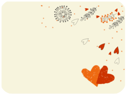 Valentine Hearts Floral Design