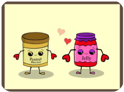 Cute Valentines Peanut Butter Jelly