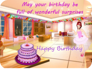 Birthday Pink Cake Ballerina