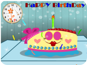 Birthday Cake Party Happy
