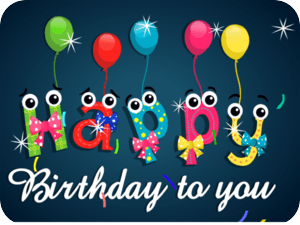 Birthday Colorful Balloons Party