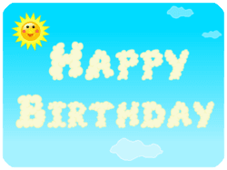 Happy Birthday Clouds Sun