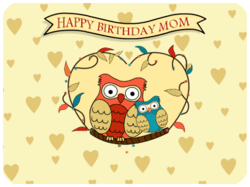 Birthday Owls Mom Love