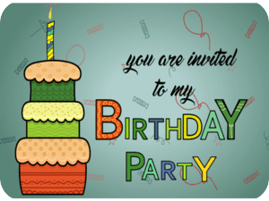 Birthday Party Colorful Cake V2