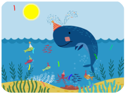 Birthday Whale Party Ocean