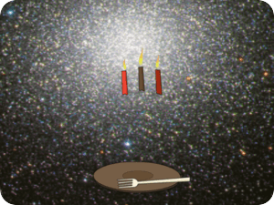 Birthday Candles Space Theme