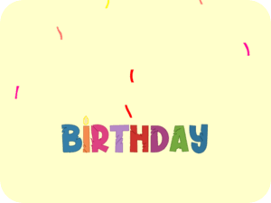 Colorful Birthday Celebration Confetti