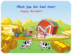 Baisakhi Festival Farm Scene
