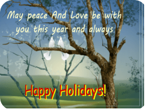 Peaceful Holidays Doves Tree