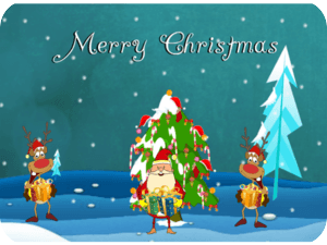Merry Christmas Reindeer Singing