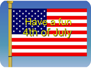 Fourth Of July American Flag