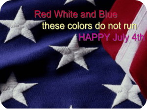 Fourth July Red White Blue