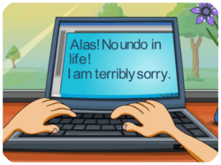 Apology Sad Laptop Message