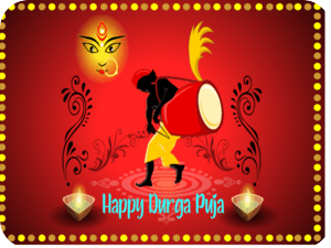 Durga Puja Festival Drum Dancer