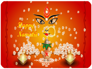 Happy Navratri Festival Lights