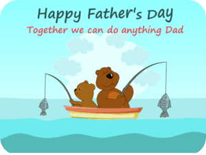 Fishing Fathers Day Bears