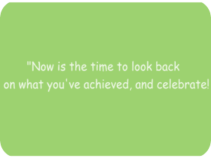 Celebration Achievements Green Background