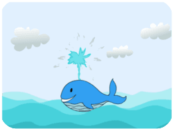 Playful Birthday Whale Splash