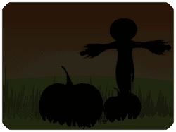 Halloween Scarecrow Pumpkins Silhouette