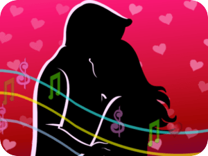 Romantic Valentines Day Silhouette