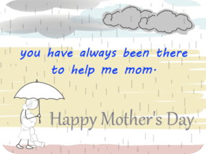 Mothers Day Rainy Walk Umbrella