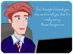 Apology Office Man Smiling