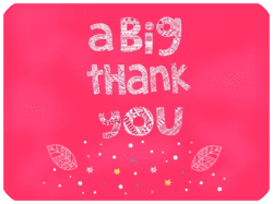 Thank You Pink Flowers