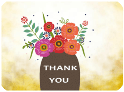 Thank You Flower Vase