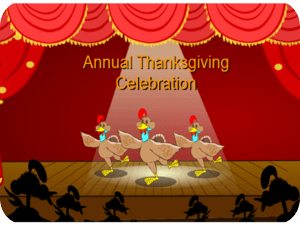 Thanksgiving Dancing Turkeys