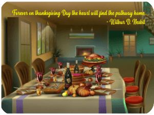 Thanksgiving Dinner Table Feast