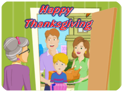 Thanksgiving Family Gathering Turkey