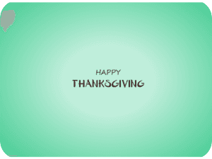 Thanksgiving Happy Green Background
