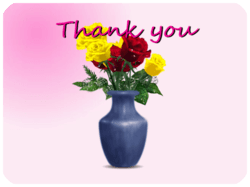 Thank You Flowers Vase