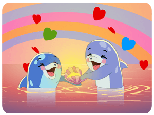Happy birthday dolphins love