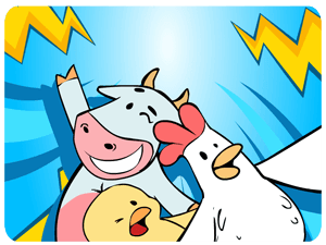 funny farm animals party