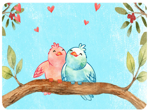 sweet love birds