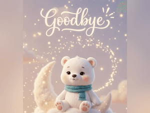 Goodbye Cute Bear Moon