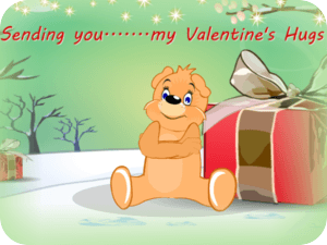 Valentines Hugs Cute Bear