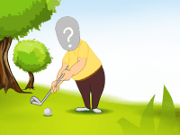 Golfing dad