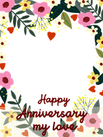 Anniversary photo frame