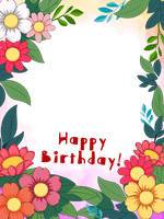 Birthday photo frame