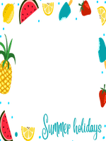 summer holidays fruits