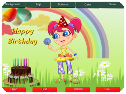 Birthday Girl Party Hat Lollipop