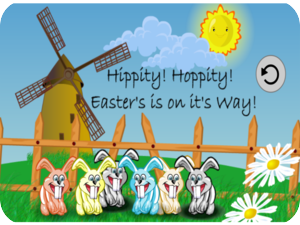 Easter Bunnies Sunny Day