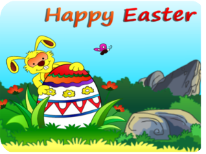 Easter Bunny Colorful Egg