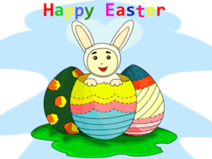 Easter Bunny Colorful Eggs V3