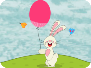 Happy Easter Bunny Balloon
